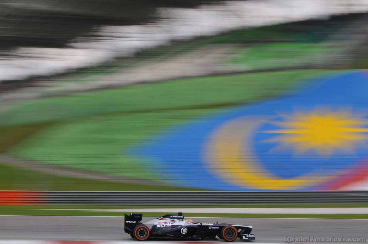 GP MALESIA, 23.03.2013, Free practice 3,Pastor Maldonado (VEN) Williams F1 Team FW35 