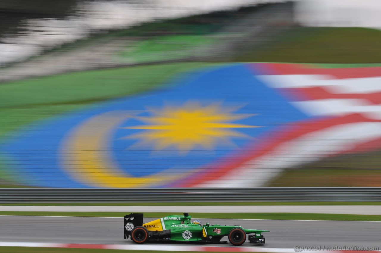 GP MALESIA, 23.03.2013, Free practice 3, Charles Pic (FRA) Caterham F1 Team CT03 