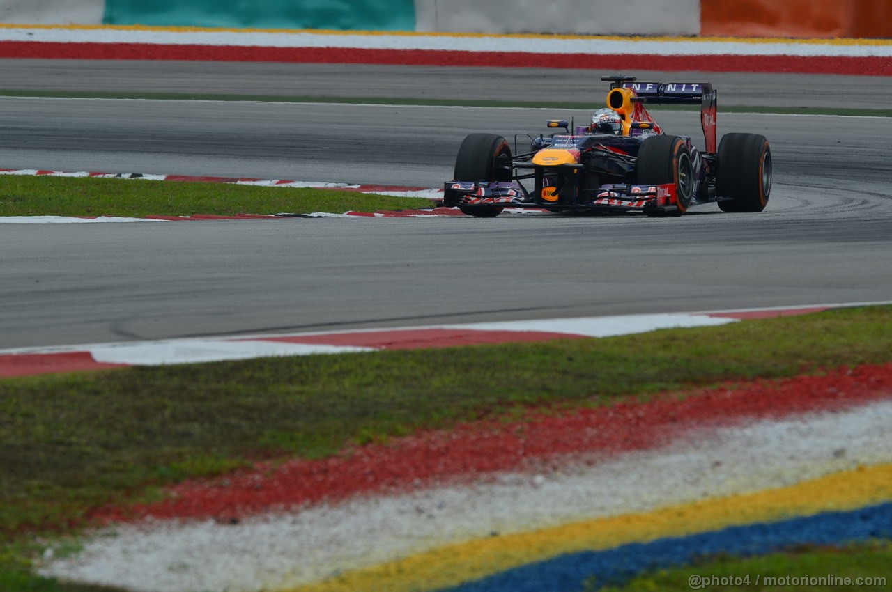 GP MALESIA, 23.03.2013, Free practice 3,Sebastian Vettel (GER) Red Bull Racing RB9 