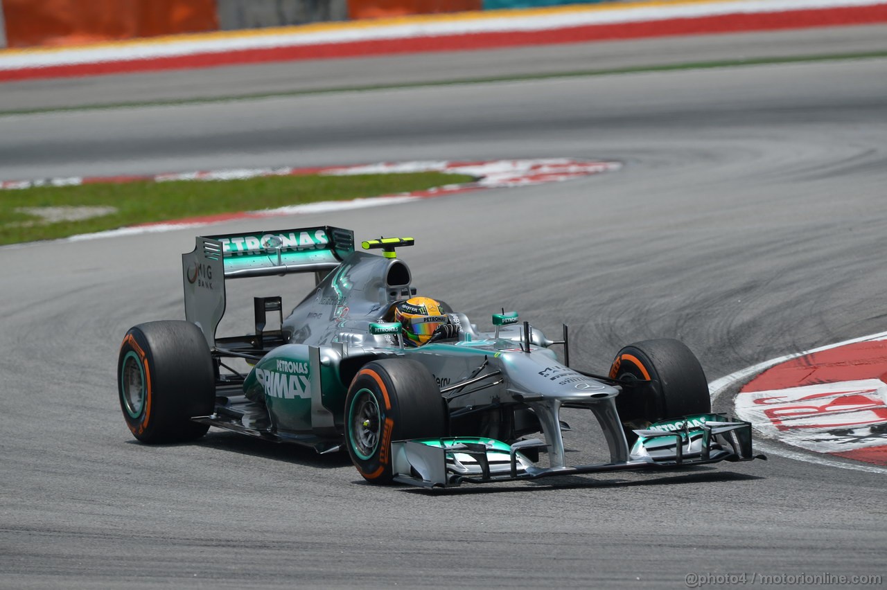 GP MALESIA, 23.03.2013, Free practice 3, Lewis Hamilton (GBR) Mercedes AMG F1 W04