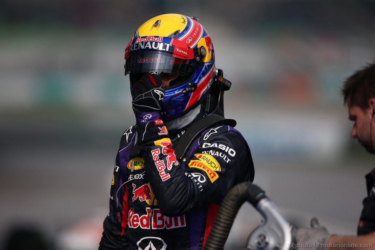 GP MALESIA, 23.03.2013- Qualifiche, Mark Webber (AUS) Red Bull Racing RB9 