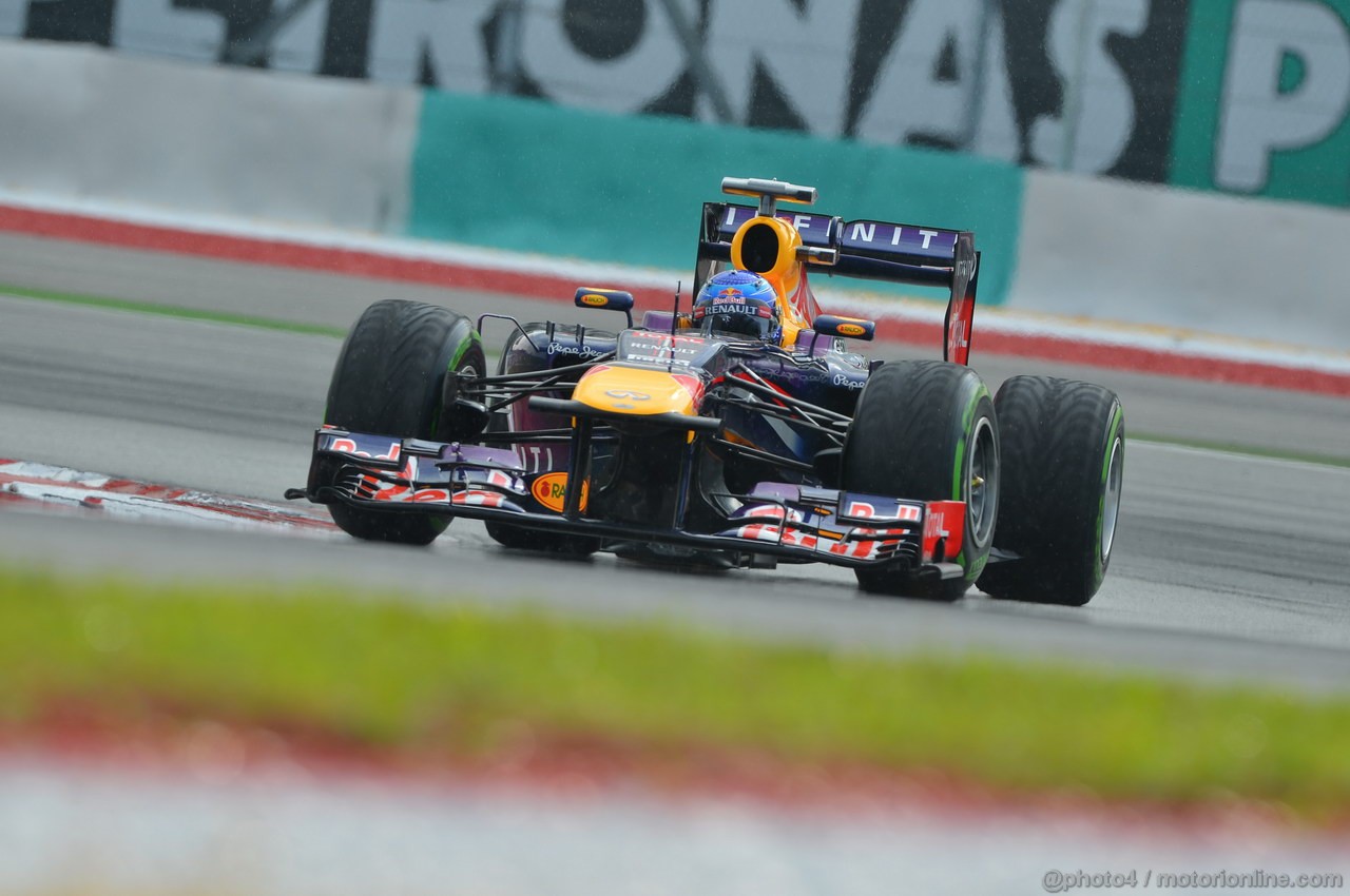 GP MALESIA, 23.03.2013- Qualifiche, Sebastian Vettel (GER) Red Bull Racing RB9 