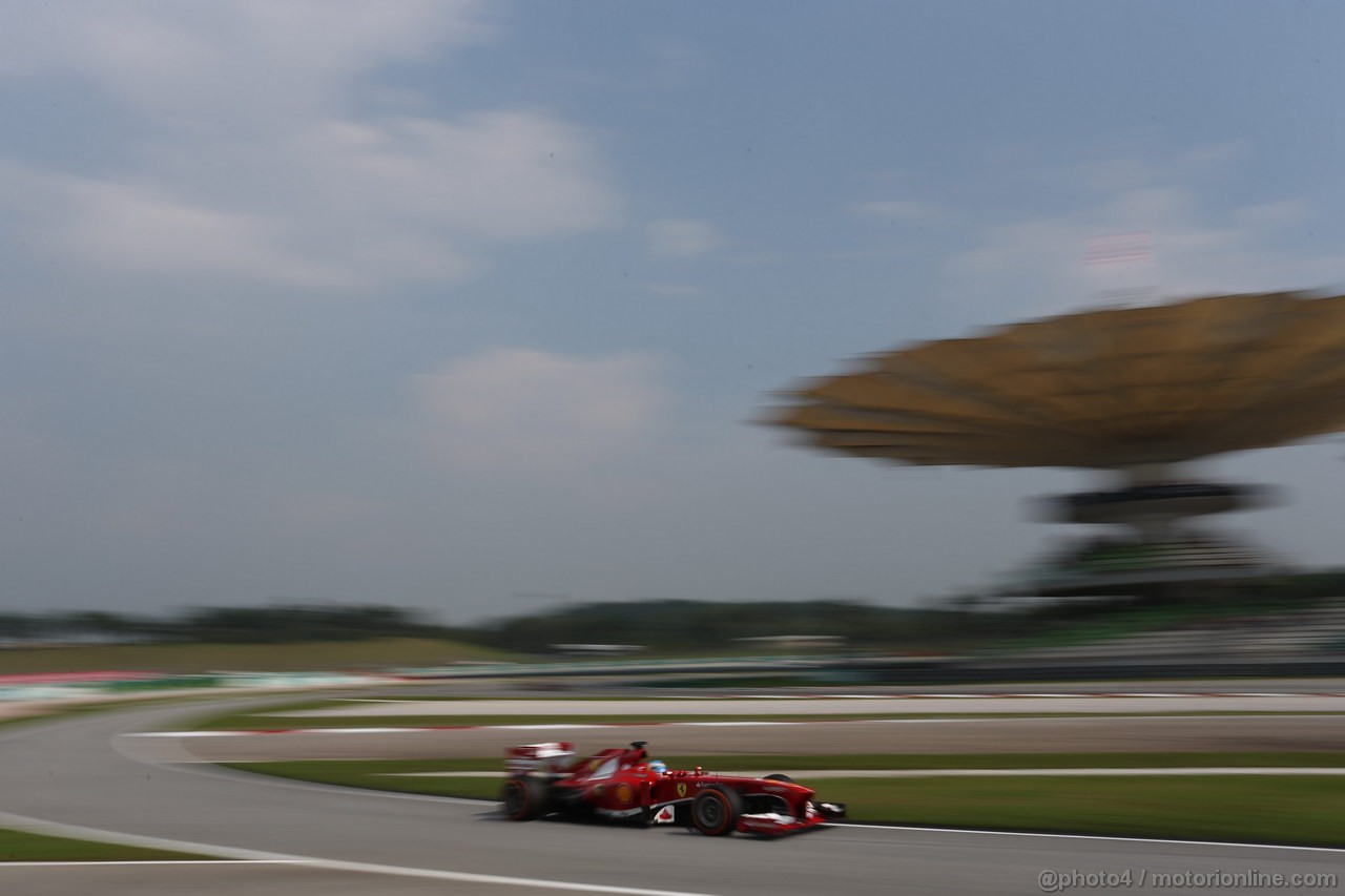 GP MALESIA, 23.03.2013- Qualifiche, Fernando Alonso (ESP) Ferrari F138 