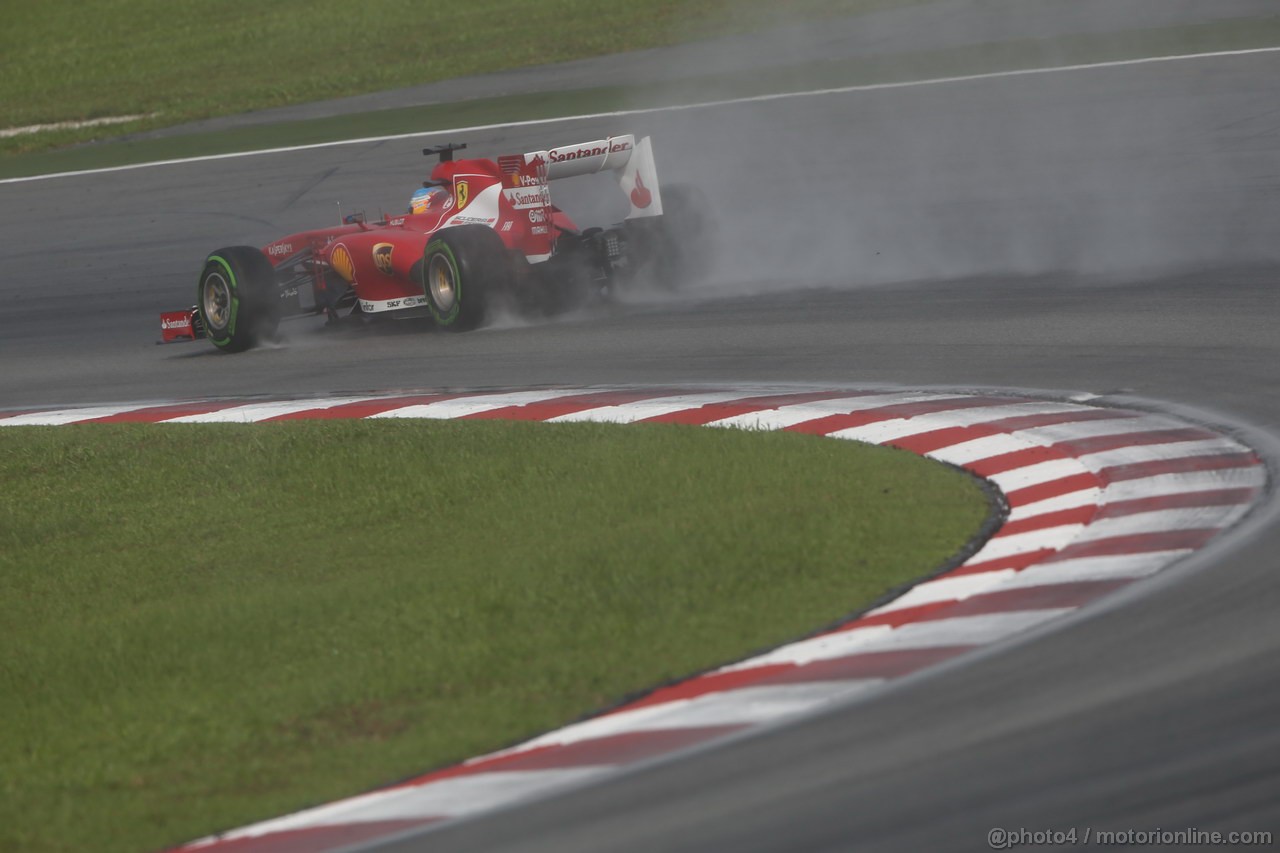 GP MALESIA, 23.03.2013- Qualifiche, Fernando Alonso (ESP) Ferrari F138 