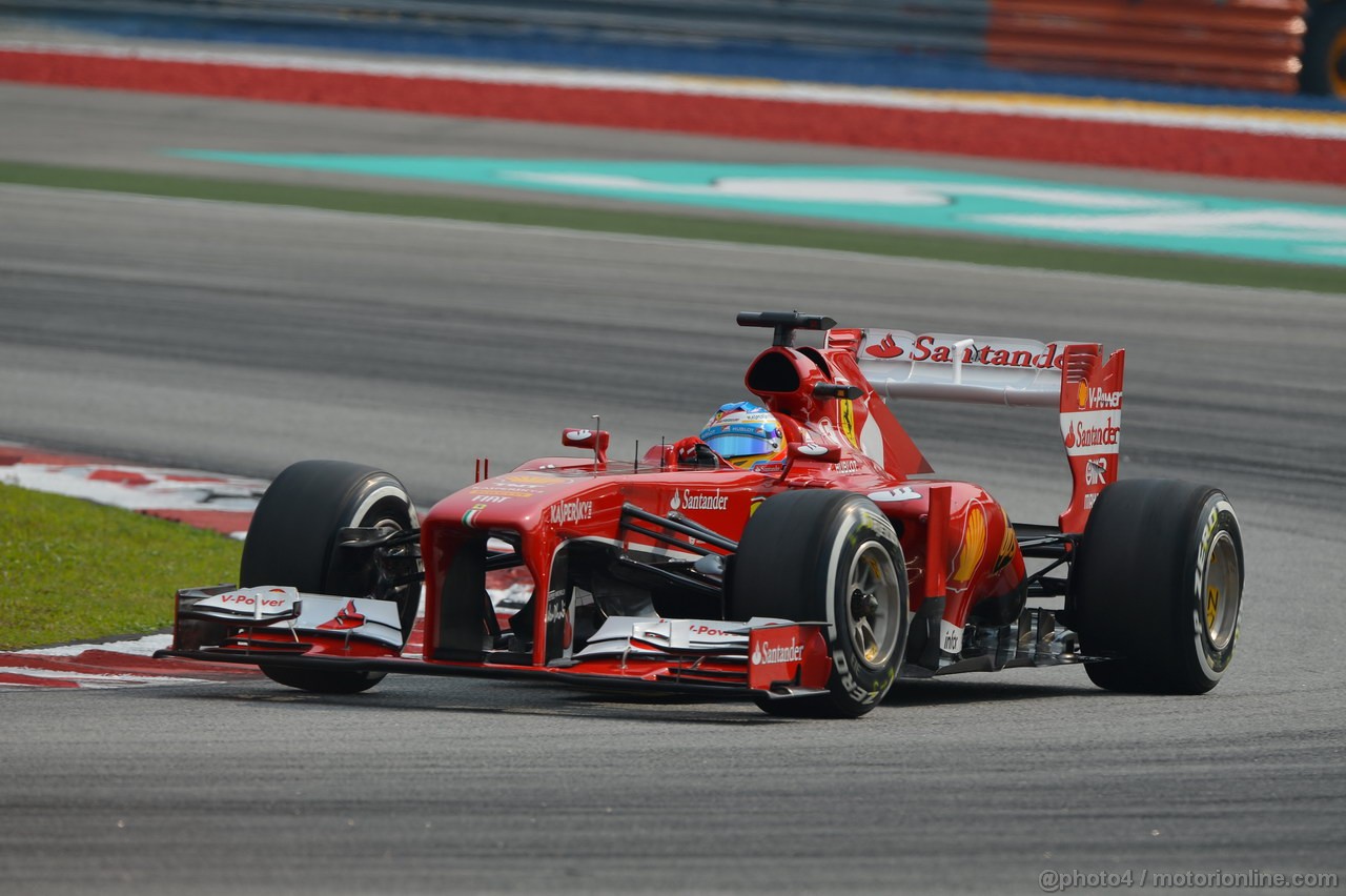 GP MALESIA, 23.03.2013- Qualifiche, Fernando Alonso (ESP) Ferrari F138 