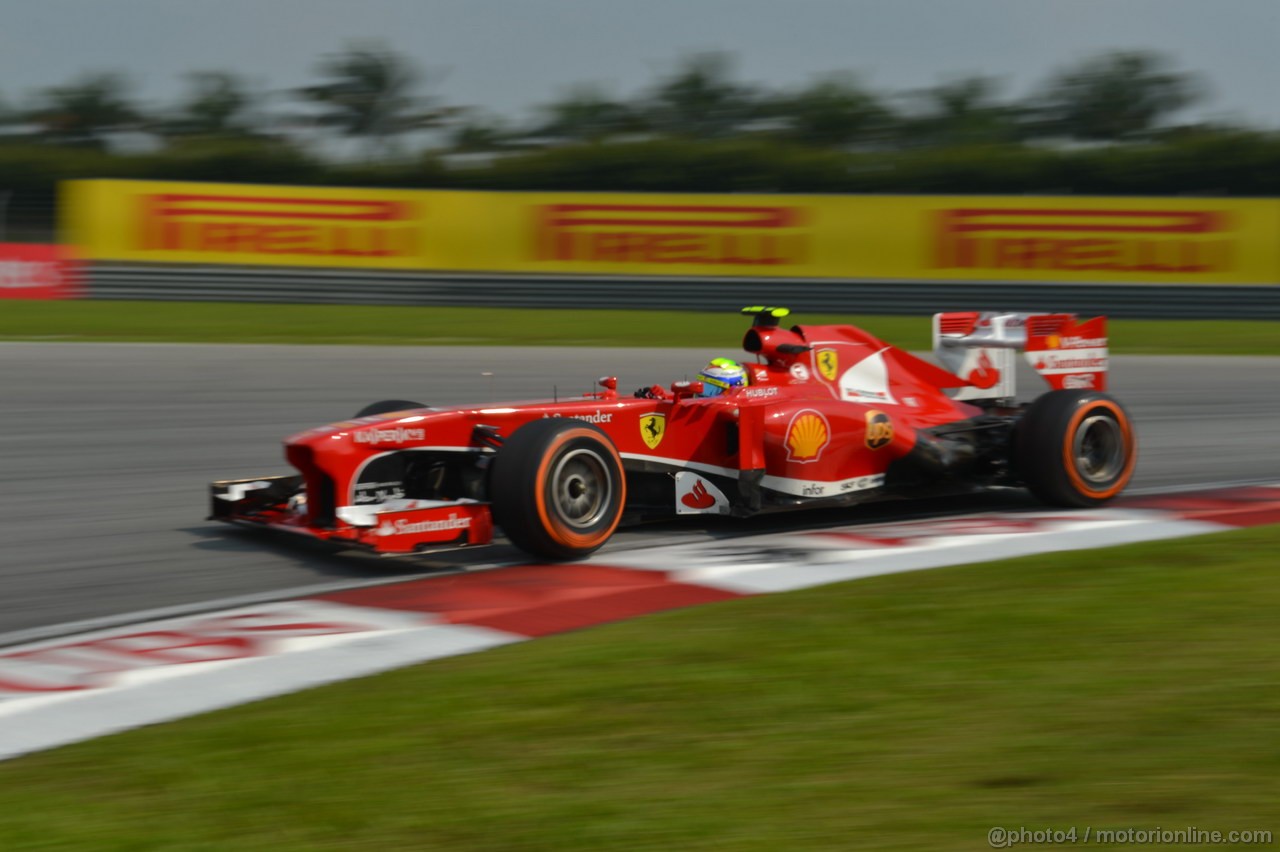 GP MALESIA, 23.03.2013- Qualifiche, Felipe Massa (BRA) Ferrari F138 