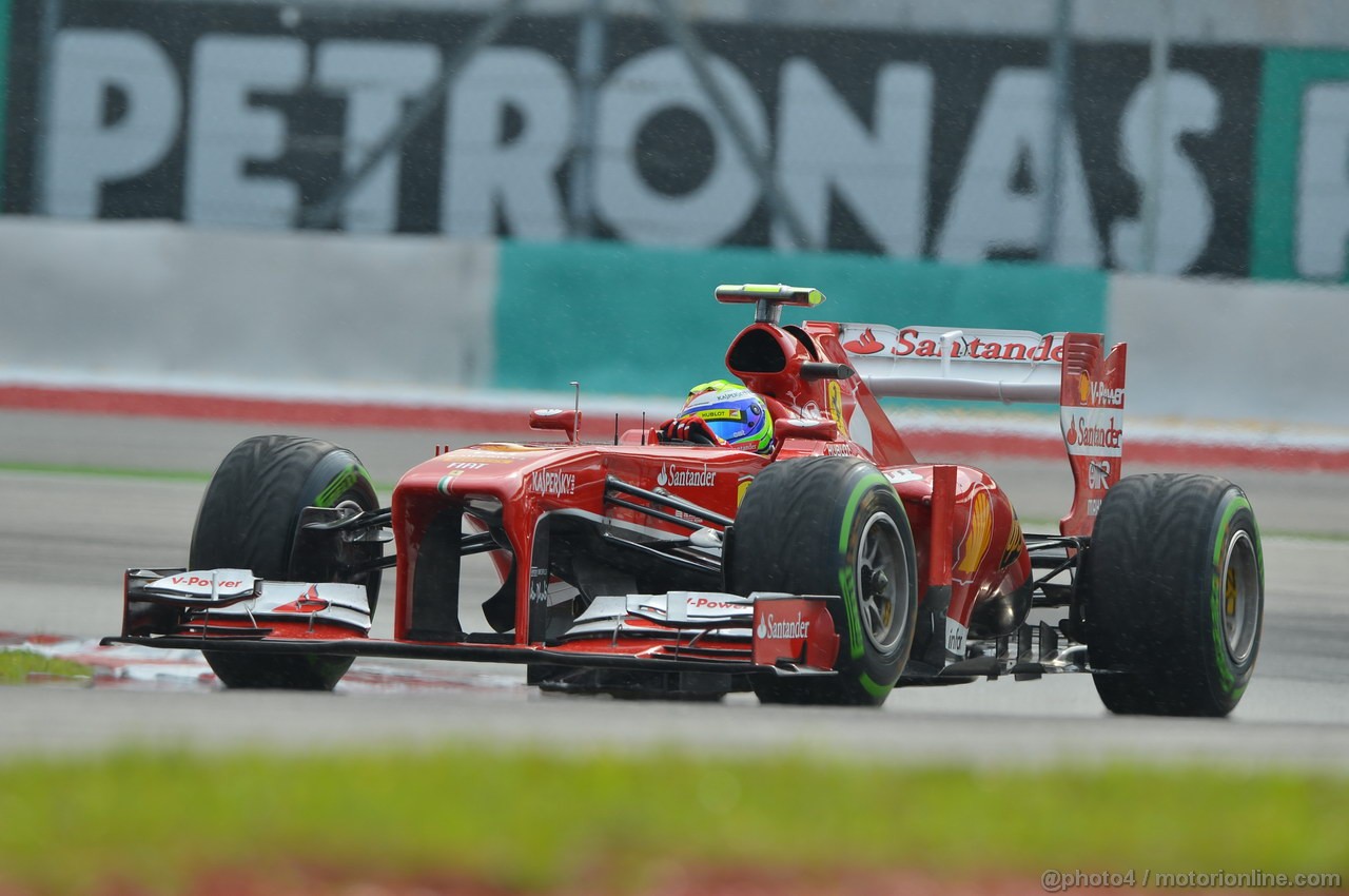 GP MALESIA, 23.03.2013- Qualifiche, Felipe Massa (BRA) Ferrari F138 