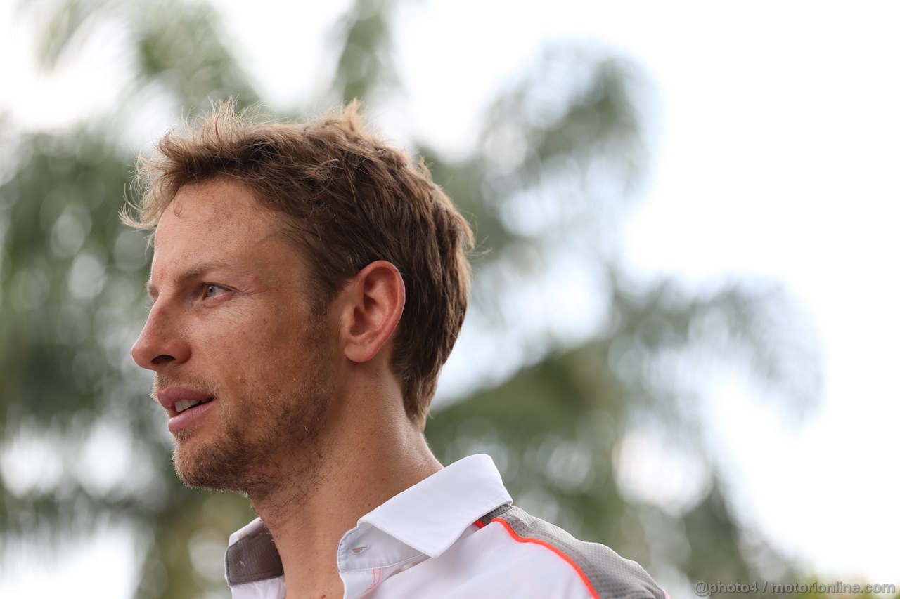 GP MALESIA, 23.03.2013- Jenson Button (GBR) McLaren Mercedes MP4-28 