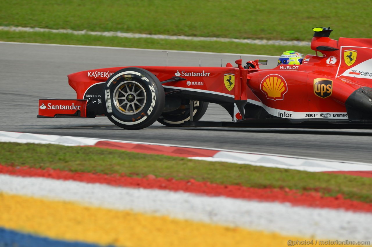 GP MALESIA, 23.03.2013- Qualifiche, Felipe Massa (BRA) Ferrari F138 