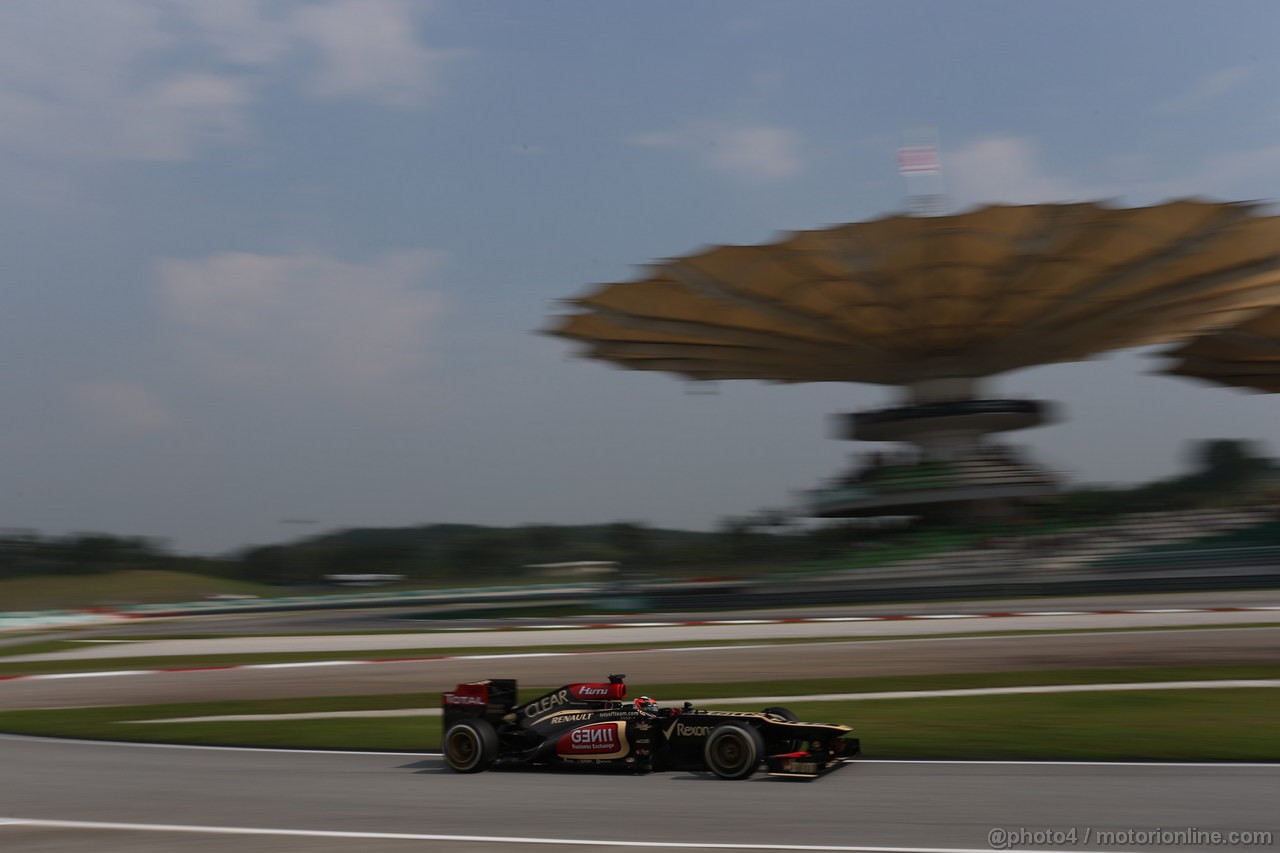 GP MALESIA, 23.03.2013- Qualifiche, Kimi Raikkonen (FIN) Lotus F1 Team E21 