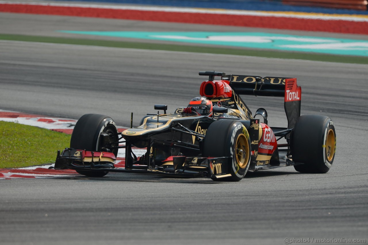 GP MALESIA, 23.03.2013- Qualifiche, Kimi Raikkonen (FIN) Lotus F1 Team E21 