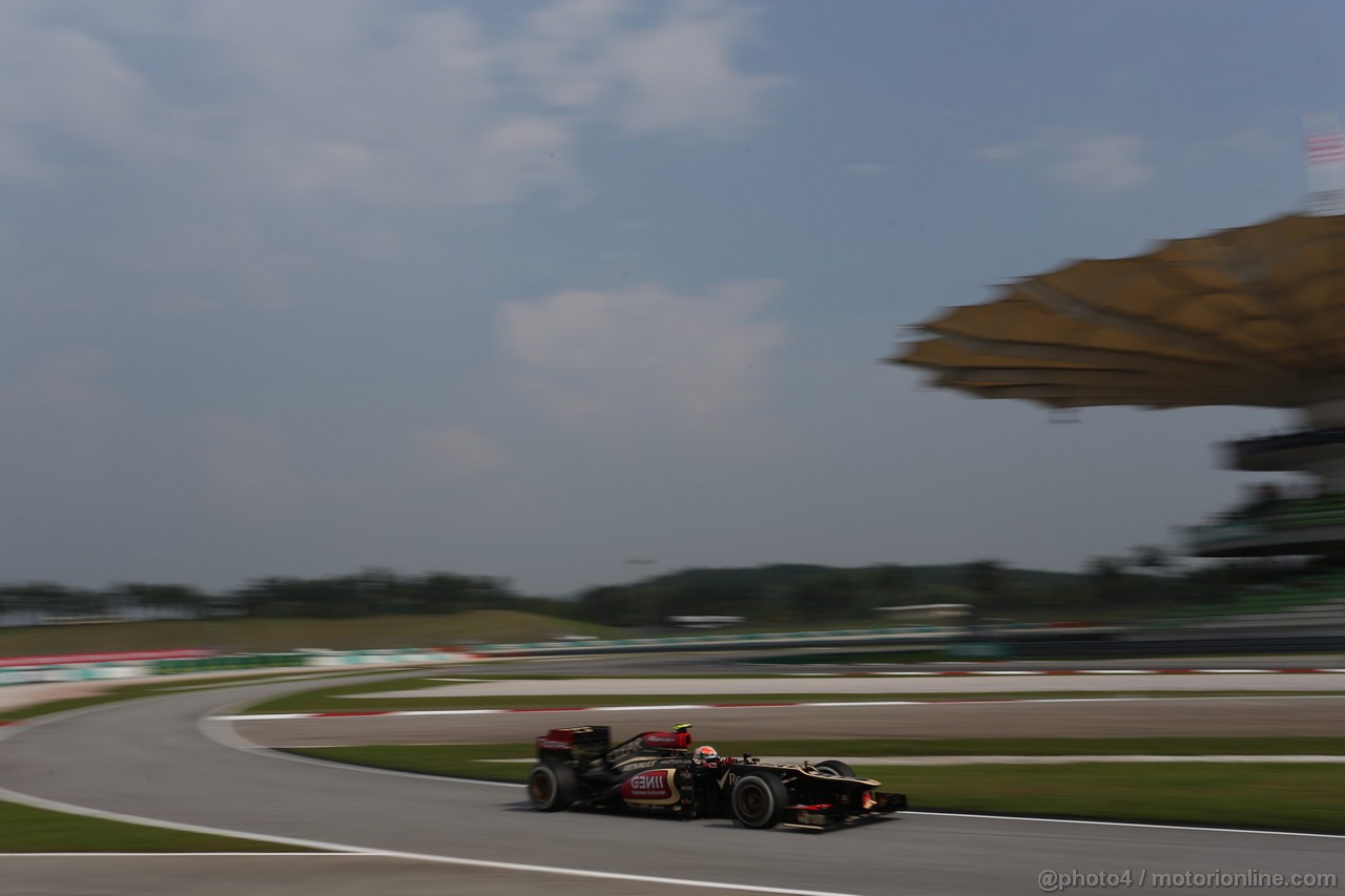 GP MALESIA, 23.03.2013- Qualifiche, Romain Grosjean (FRA) Lotus F1 Team E21 