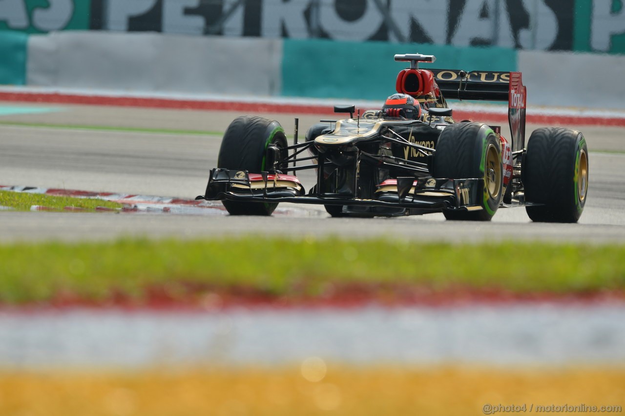 GP MALESIA, 23.03.2013- Qualifiche, Kimi Raikkonen (FIN) Lotus F1 Team E21 