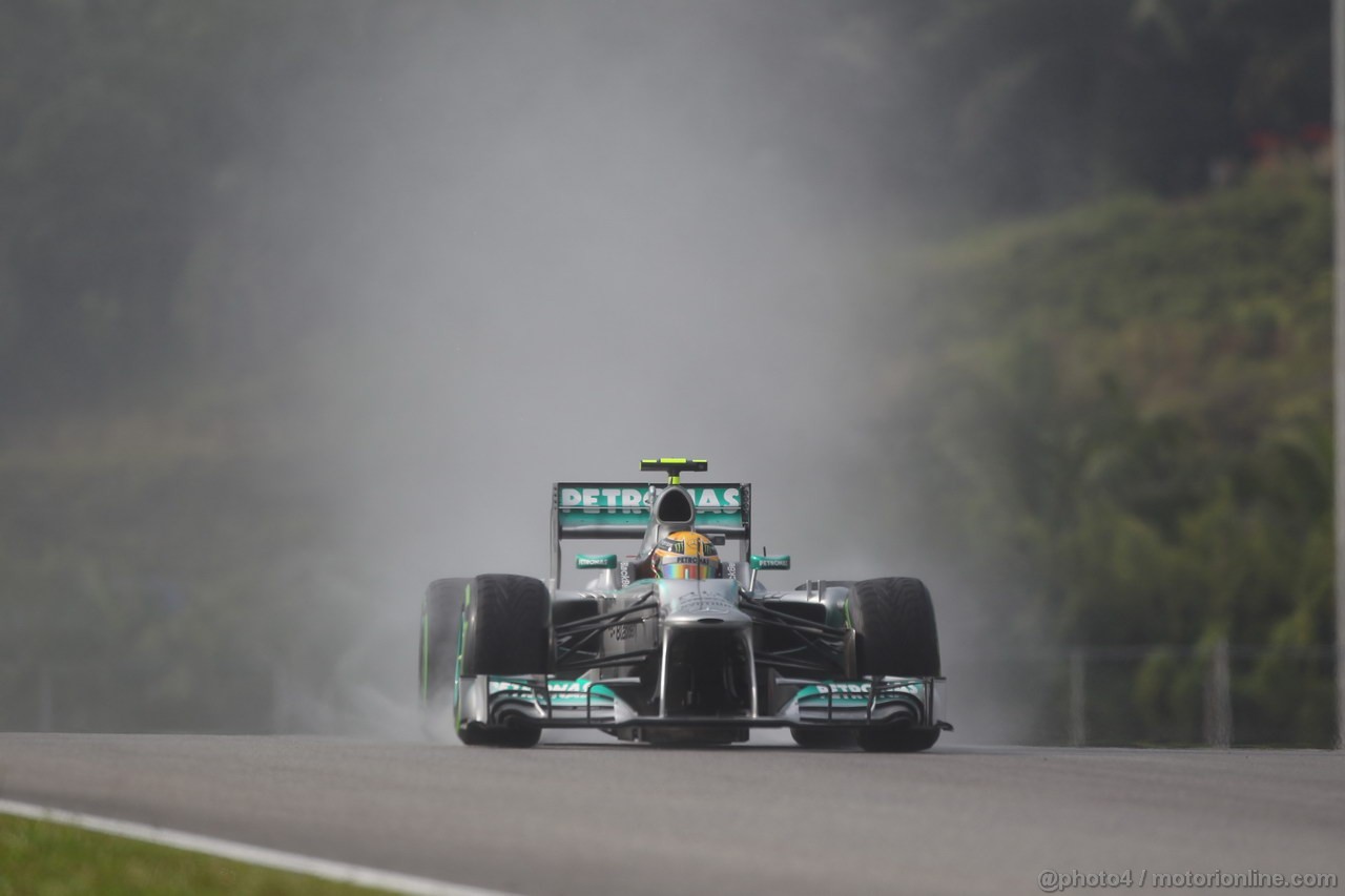 GP MALESIA, 23.03.2013- Qualifiche, Lewis Hamilton (GBR) Mercedes AMG F1 W04 