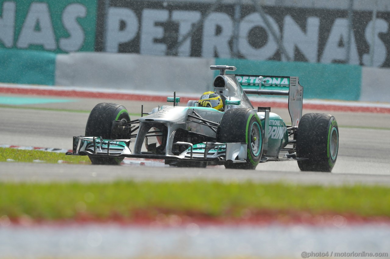 GP MALESIA, 23.03.2013- Qualifiche, Nico Rosberg (GER) Mercedes AMG F1 W04 