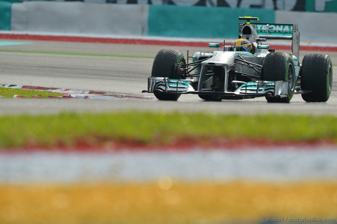 GP MALESIA, 23.03.2013- Qualifiche, Lewis Hamilton (GBR) Mercedes AMG F1 W04 