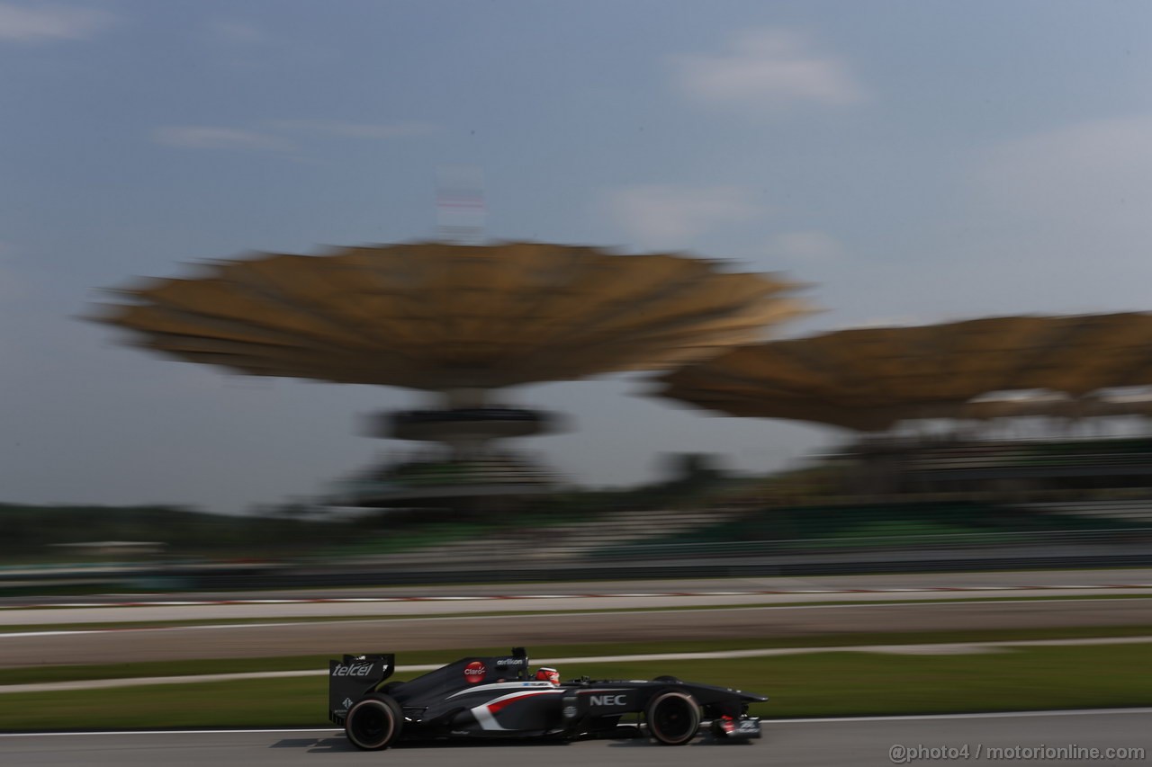 GP MALESIA, 23.03.2013- Qualifiche, Nico Hulkenberg (GER) Sauber F1 Team C32 