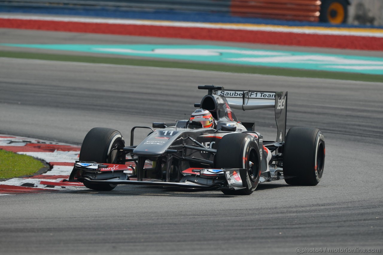 GP MALESIA, 23.03.2013- Qualifiche, Nico Hulkenberg (GER) Sauber F1 Team C32 