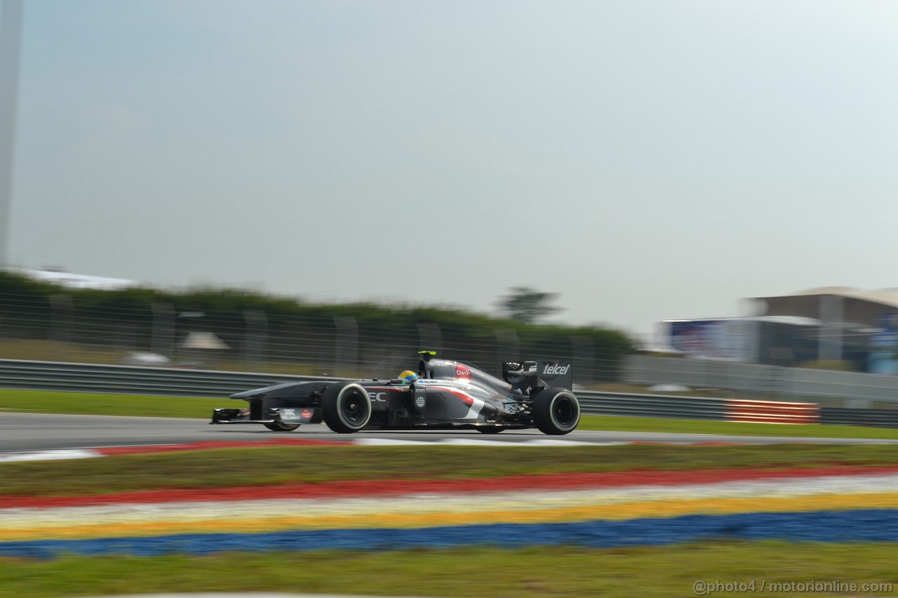 GP MALESIA, 23.03.2013- Qualifiche, Esteban Gutierrez (MEX), Sauber F1 Team C32 