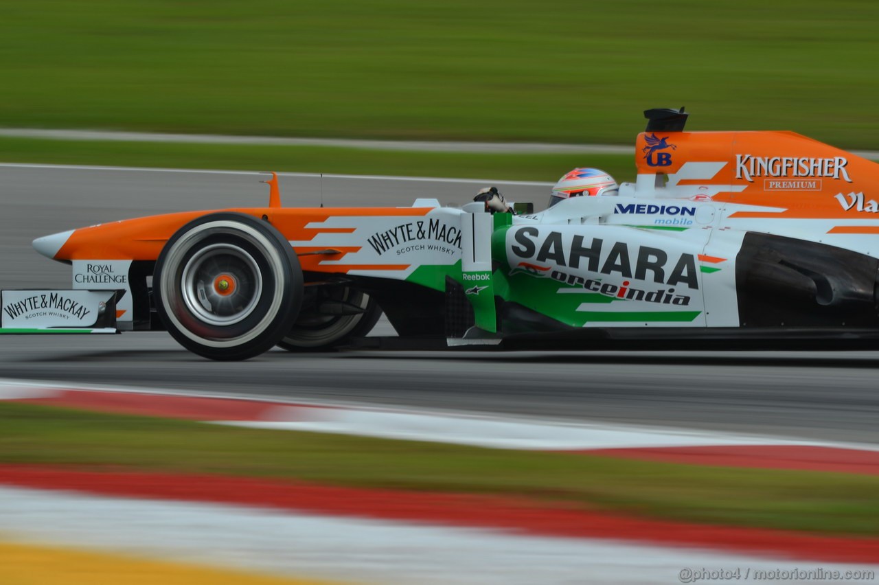 GP MALESIA, 23.03.2013- Qualifiche, Paul di Resta (GBR) Sahara Force India F1 Team VJM06 