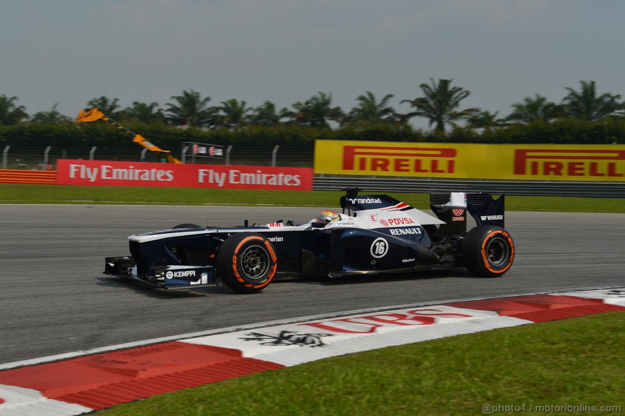 GP MALESIA, 23.03.2013- Qualifiche, Pastor Maldonado (VEN) Williams F1 Team FW35 