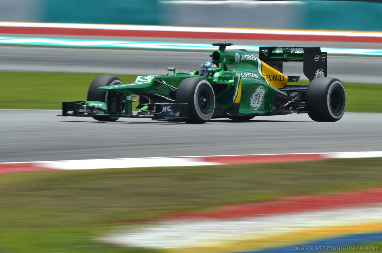 GP MALESIA, 23.03.2013- Qualifiche, Charles Pic (FRA) Caterham F1 Team CT03 