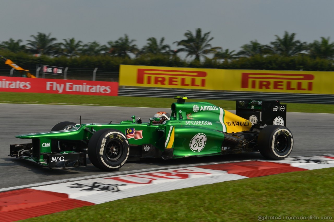 GP MALESIA, 23.03.2013- Qualifiche, Giedo Van der Garde (NED), Caterham F1 Team CT03 