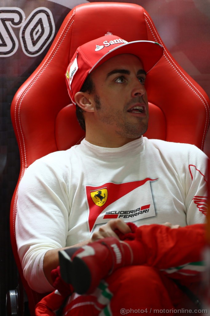 GP MALESIA, 22.03.2013- Prove Libere 1, Fernando Alonso (ESP) Ferrari F138