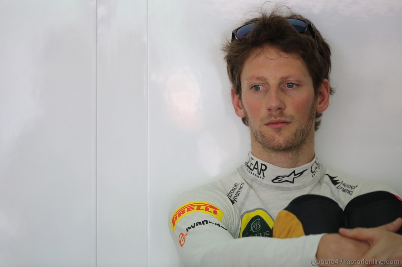 GP MALESIA, 22.03.2013- Prove Libere 1, Romain Grosjean (FRA) Lotus F1 Team E213