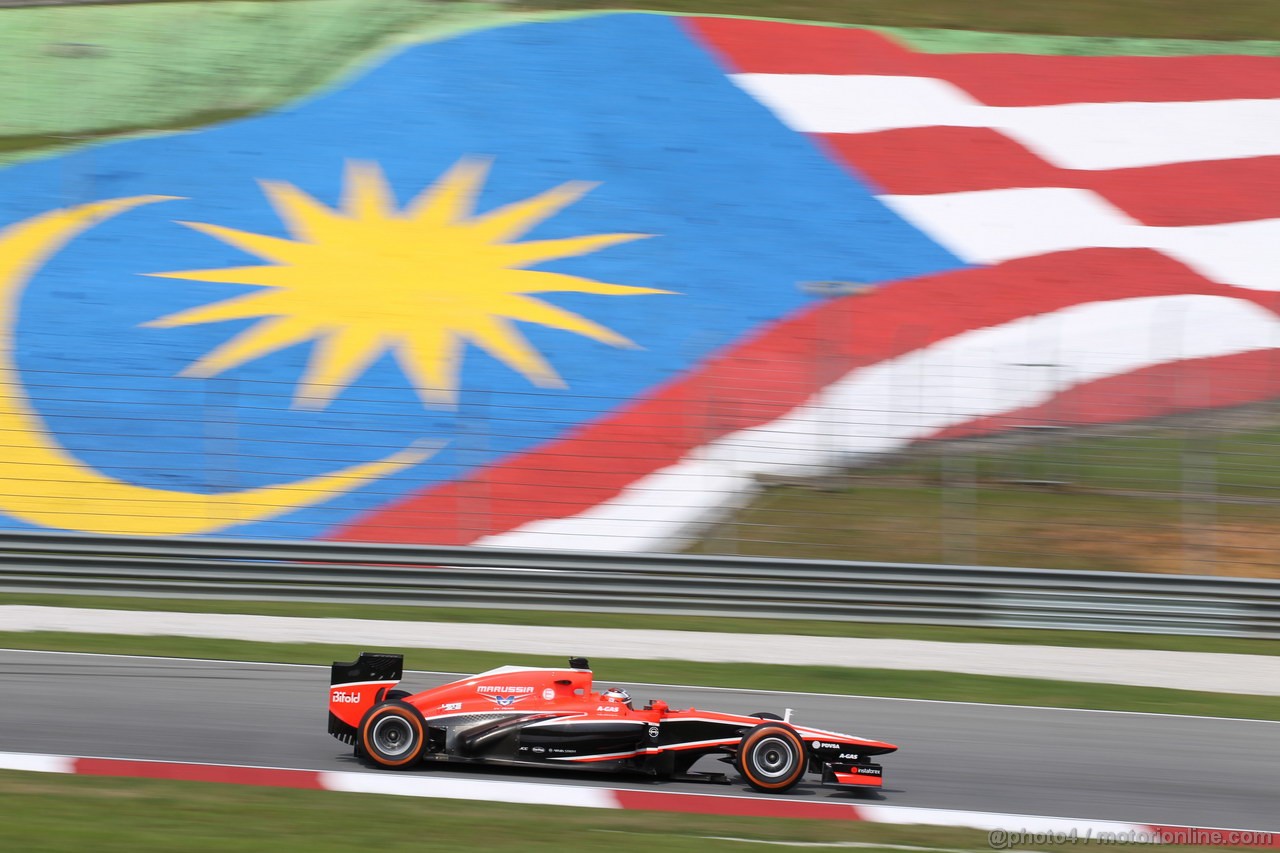 GP MALESIA, 22.03.2013- Prove Libere 1, Max Chilton (GBR), Marussia F1 Team MR02