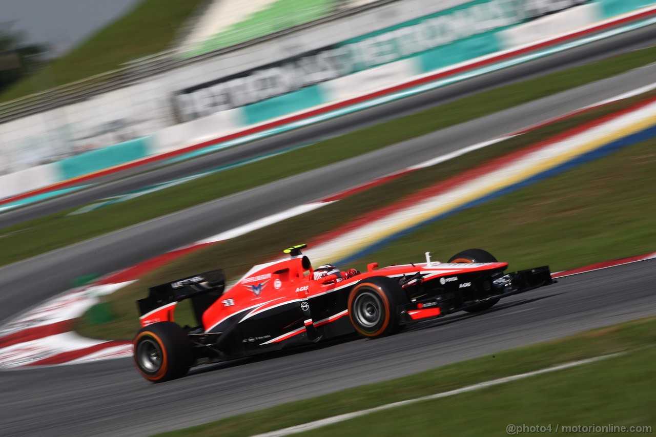 GP MALESIA, 22.03.2013- Prove Libere 1, Max Chilton (GBR), Marussia F1 Team MR02