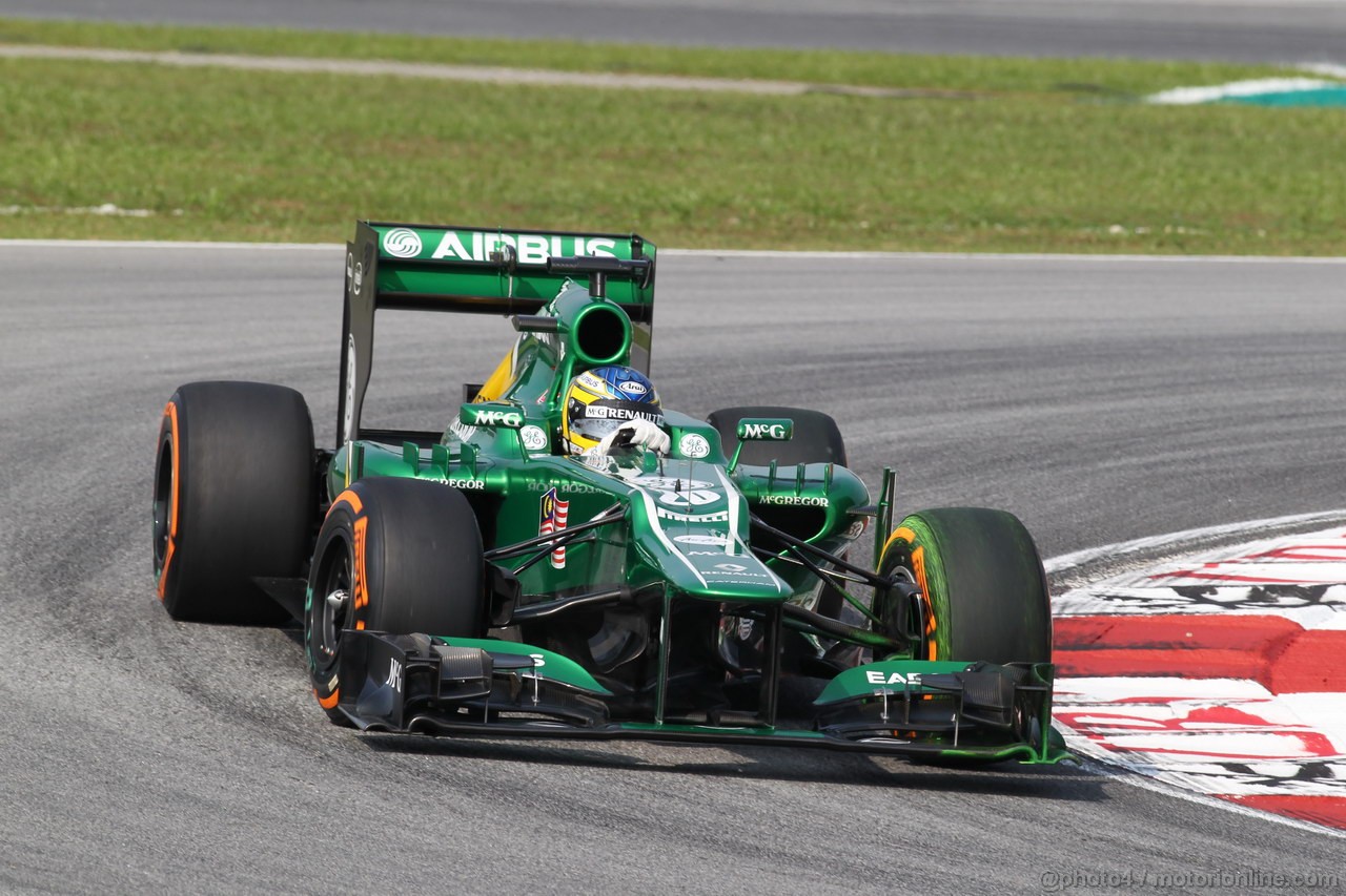 GP MALESIA, 22.03.2013- Prove Libere 1, Charles Pic (FRA) Caterham F1 Team CT03