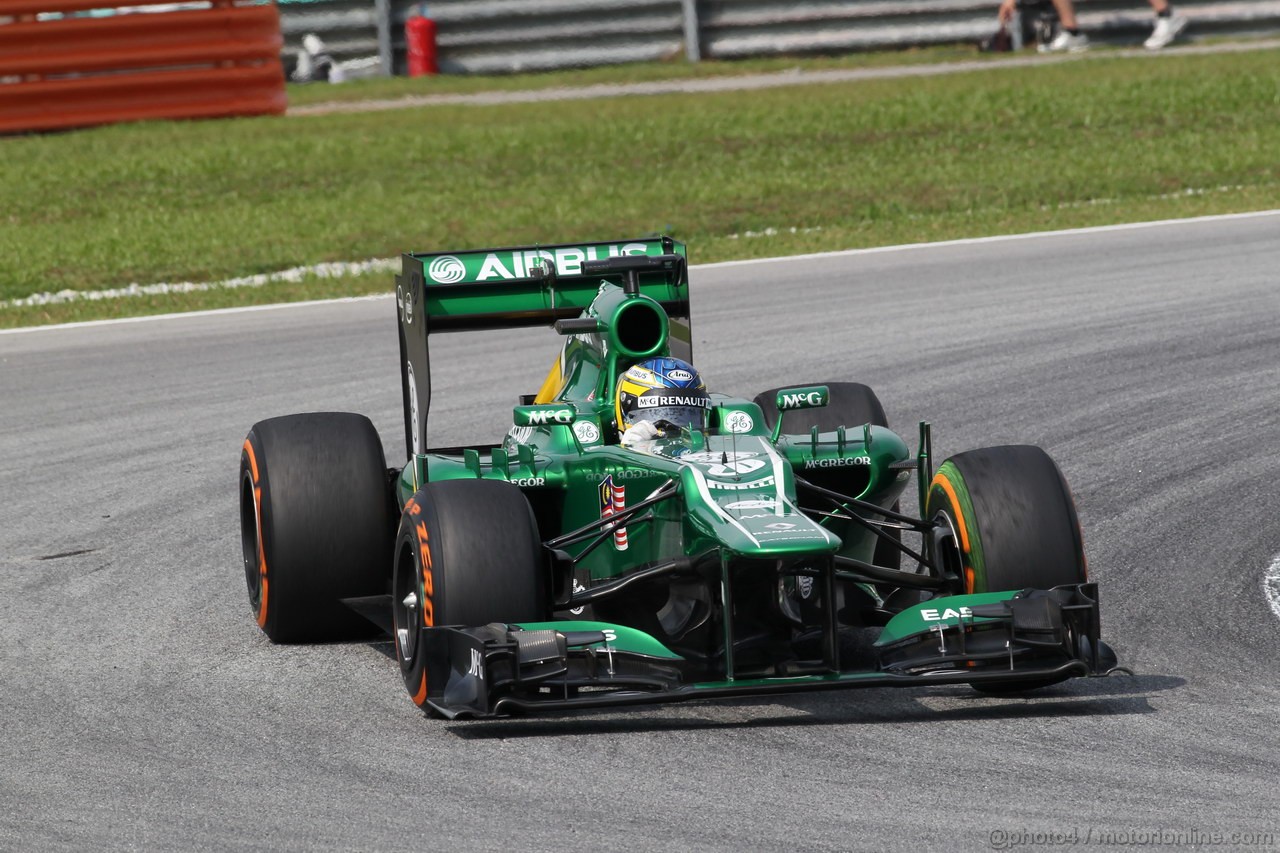 GP MALESIA, 22.03.2013- Prove Libere 1, Charles Pic (FRA) Caterham F1 Team CT03