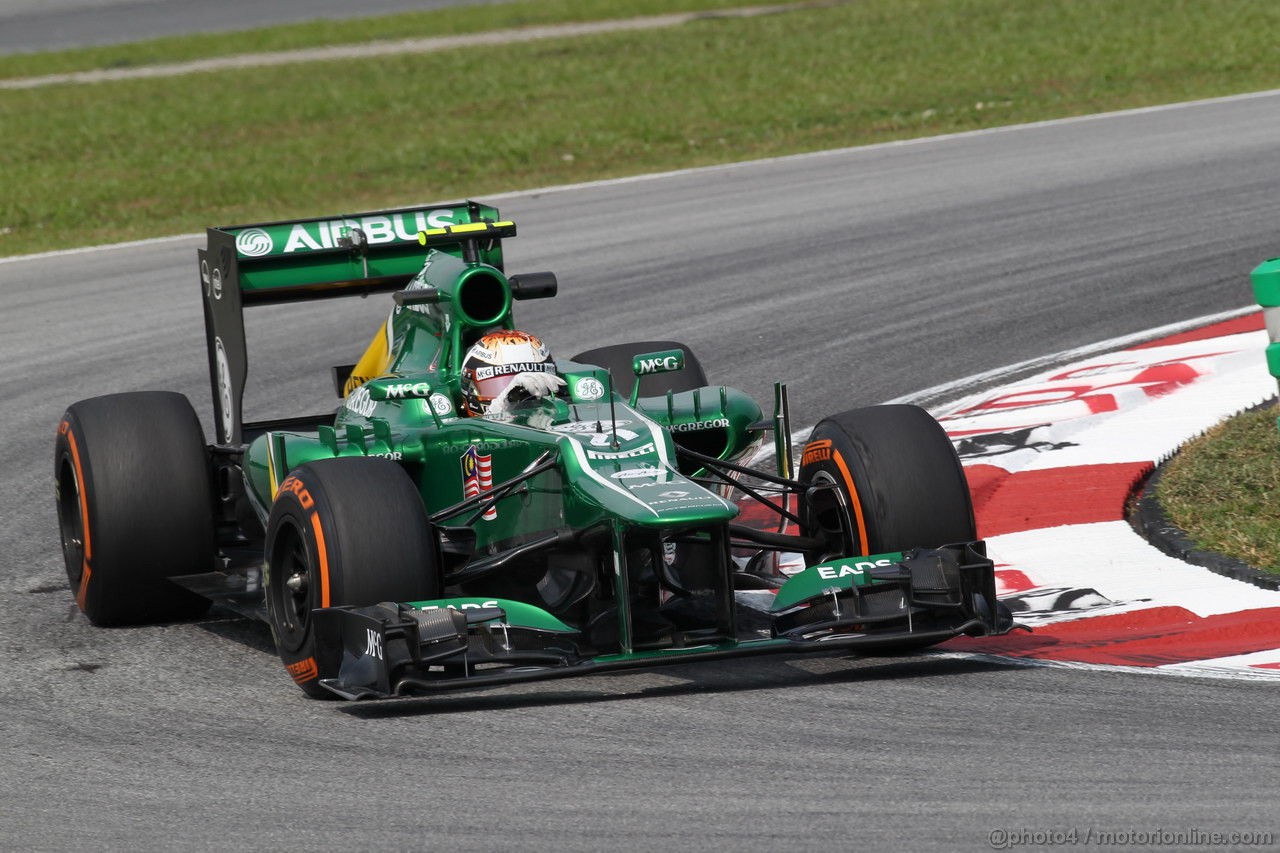 GP MALESIA, 22.03.2013- Prove Libere 1, Giedo Van der Garde (NED), Caterham F1 Team CT03