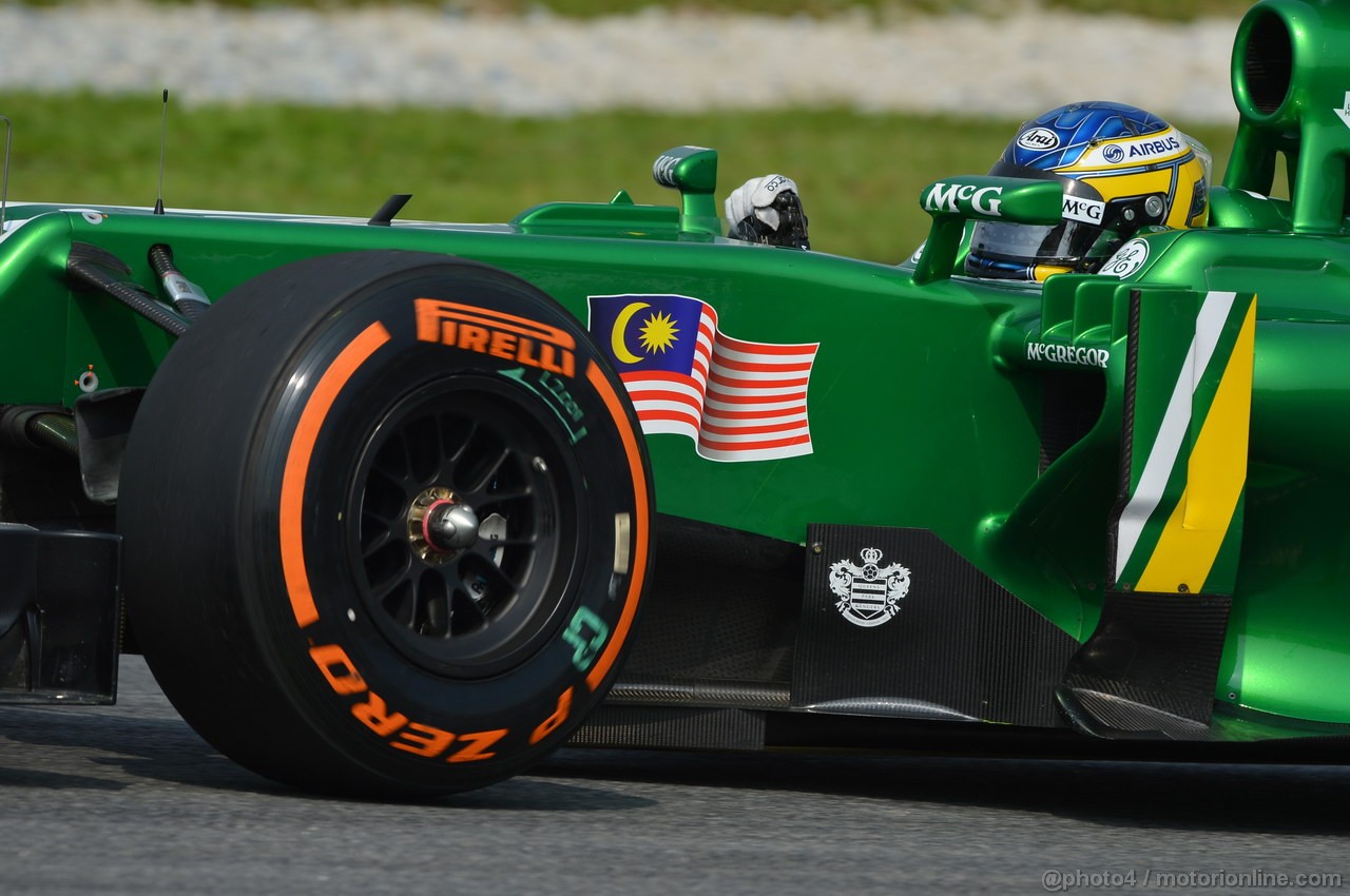 GP MALESIA, 22.03.2013- Prove Libere 1, Charles Pic (FRA) Caterham F1 Team CT03