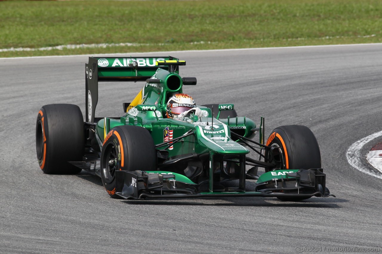 GP MALESIA, 22.03.2013- Prove Libere 1, Giedo Van der Garde (NED), Caterham F1 Team CT03