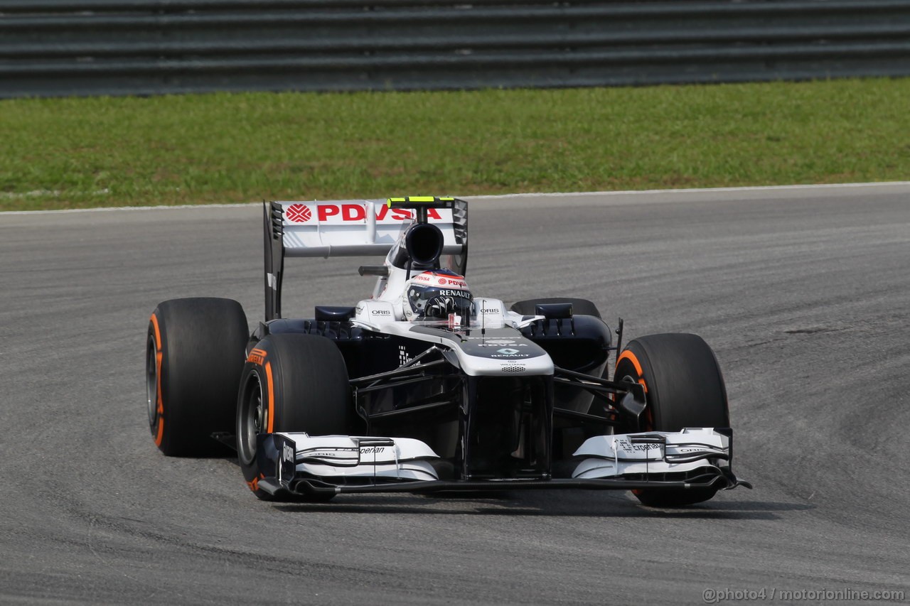 GP MALESIA, 22.03.2013- Prove Libere 1, Valtteri Bottas (FIN), Williams F1 Team FW35