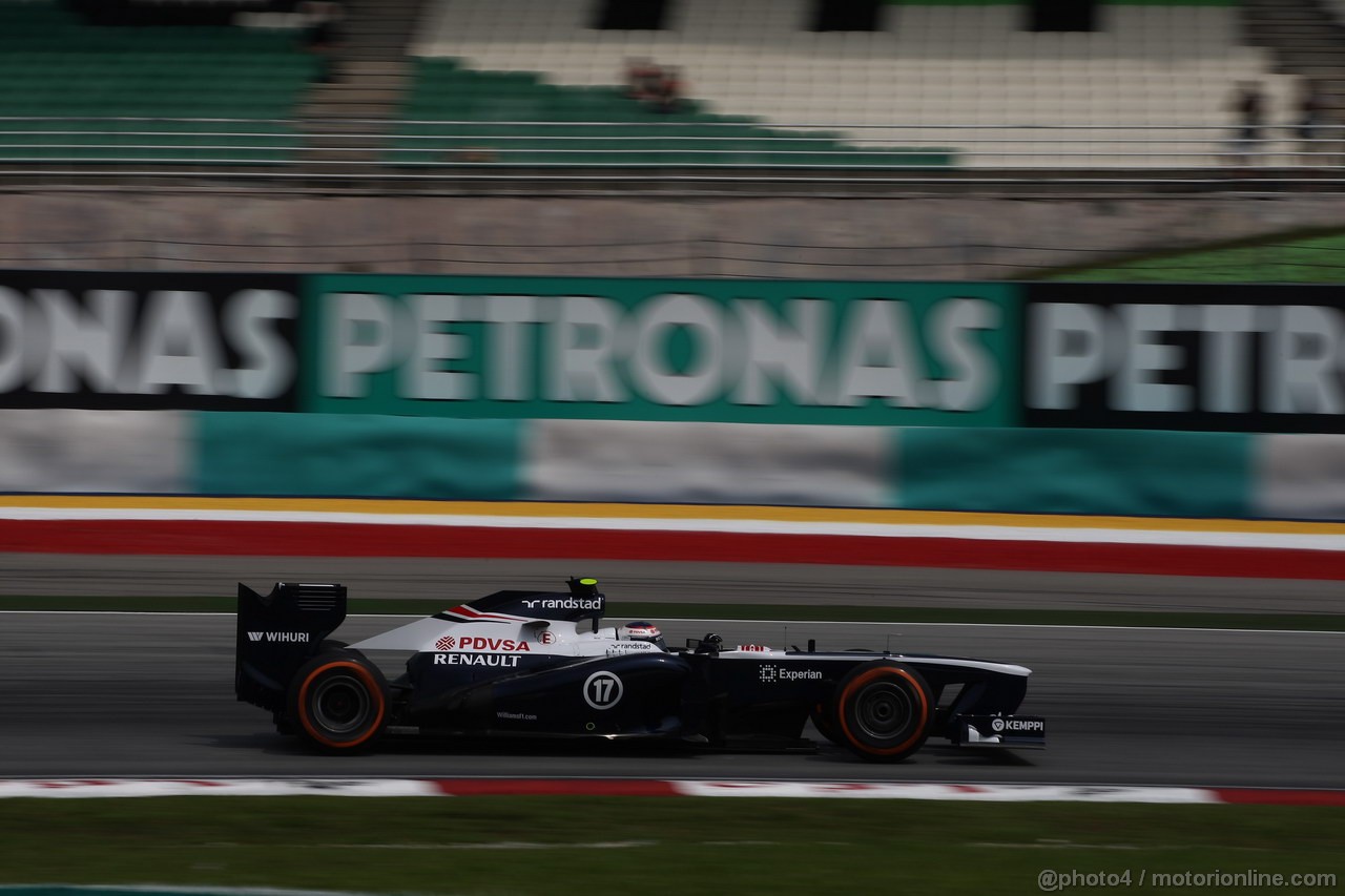 GP MALESIA, 22.03.2013- Prove Libere 1, Valtteri Bottas (FIN), Williams F1 Team FW35