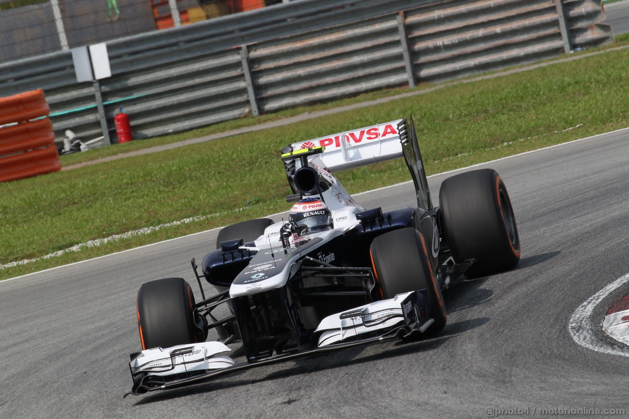 GP MALESIA, 22.03.2013- Prove Libere 1, Valtteri Bottas (FIN), Williams F1 Team FW35