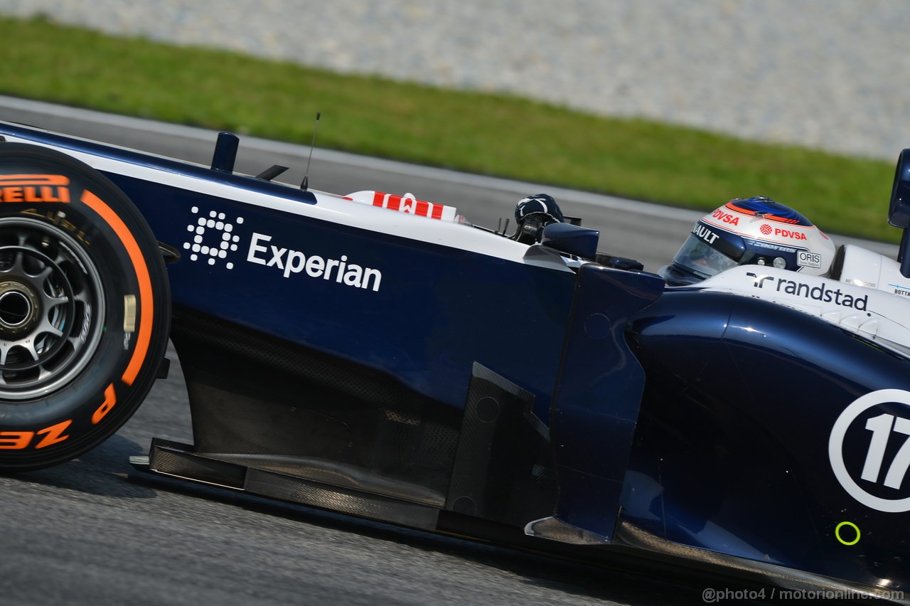 GP MALESIA, 22.03.2013- Prove Libere 1, Valtteri Bottas (FIN), Williams F1 Team FW35