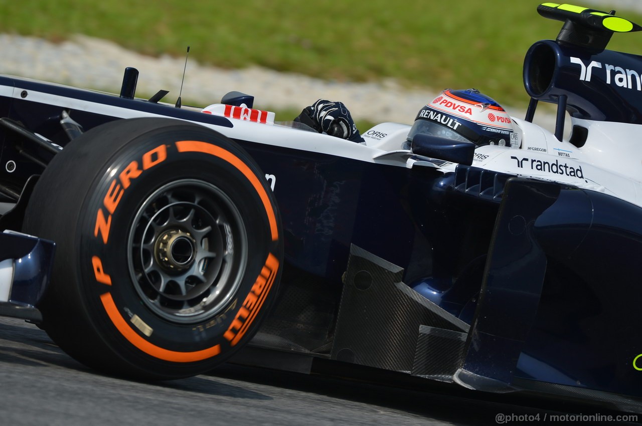 GP MALESIA, 22.03.2013- Prove Libere 1, Valtteri Bottas (FIN), Williams F1 Team FW35