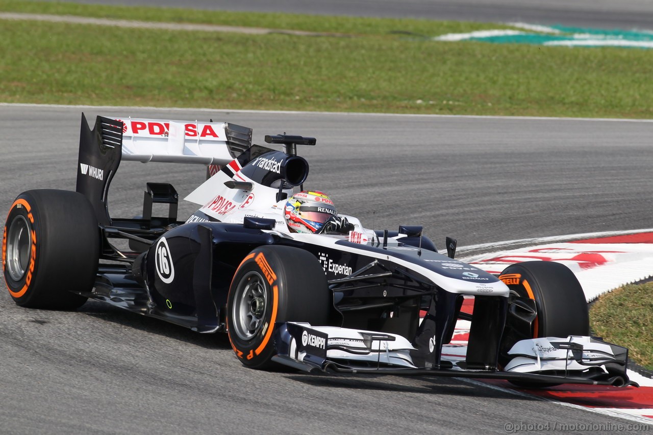 GP MALESIA, 22.03.2013- Prove Libere 1, Pastor Maldonado (VEN) Williams F1 Team FW35