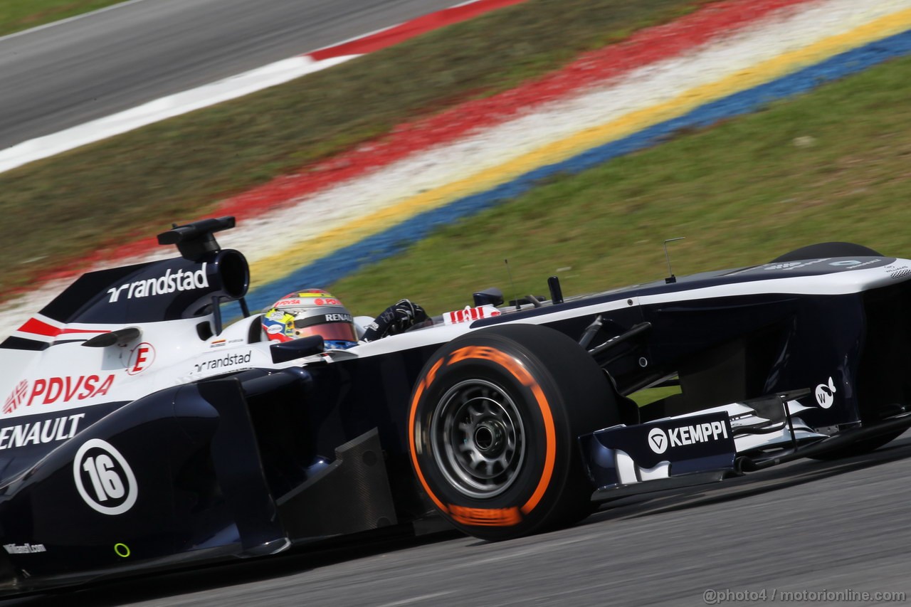 GP MALESIA, 22.03.2013- Prove Libere 1, Pastor Maldonado (VEN) Williams F1 Team FW35