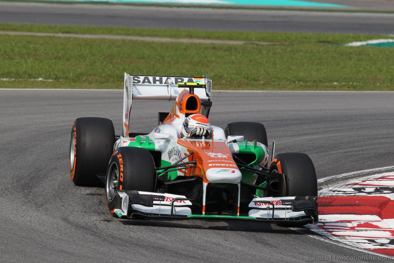 GP MALESIA, 22.03.2013- Prove Libere 1, Adrian Sutil (GER), Sahara Force India F1 Team VJM06