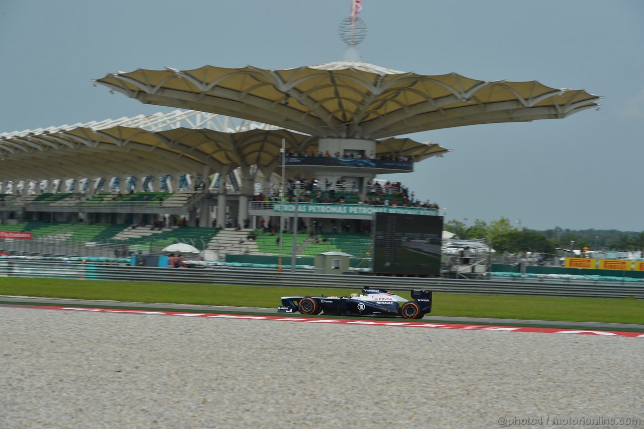 GP MALESIA, 22.03.2013- Prove Libere 1, Pastor Maldonado (VEN) Williams F1 Team FW35