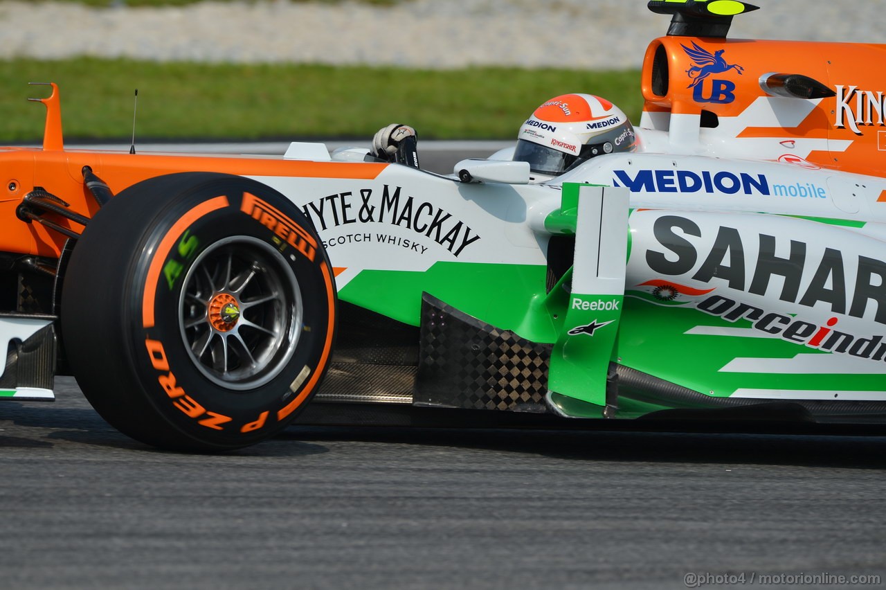 GP MALESIA, 22.03.2013- Prove Libere 1, Adrian Sutil (GER), Sahara Force India F1 Team VJM06