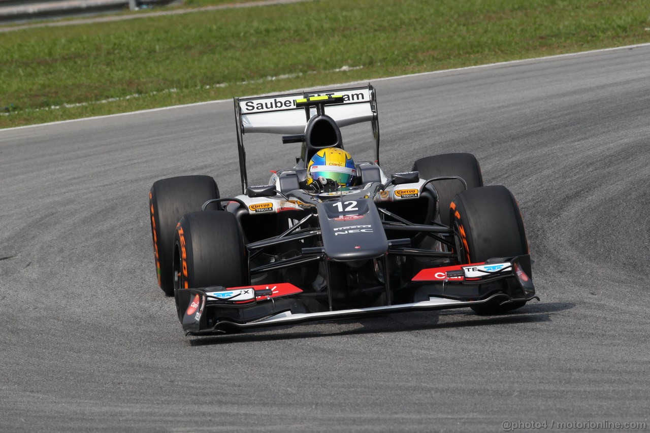 GP MALESIA, 22.03.2013- Prove Libere 1, Esteban Gutierrez (MEX), Sauber F1 Team C32