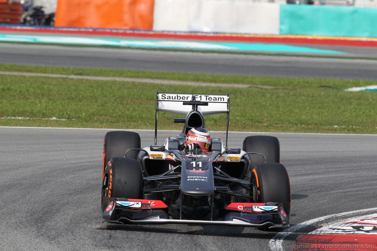 GP MALESIA, 22.03.2013- Prove Libere 1, Nico Hulkenberg (GER) Sauber F1 Team C32