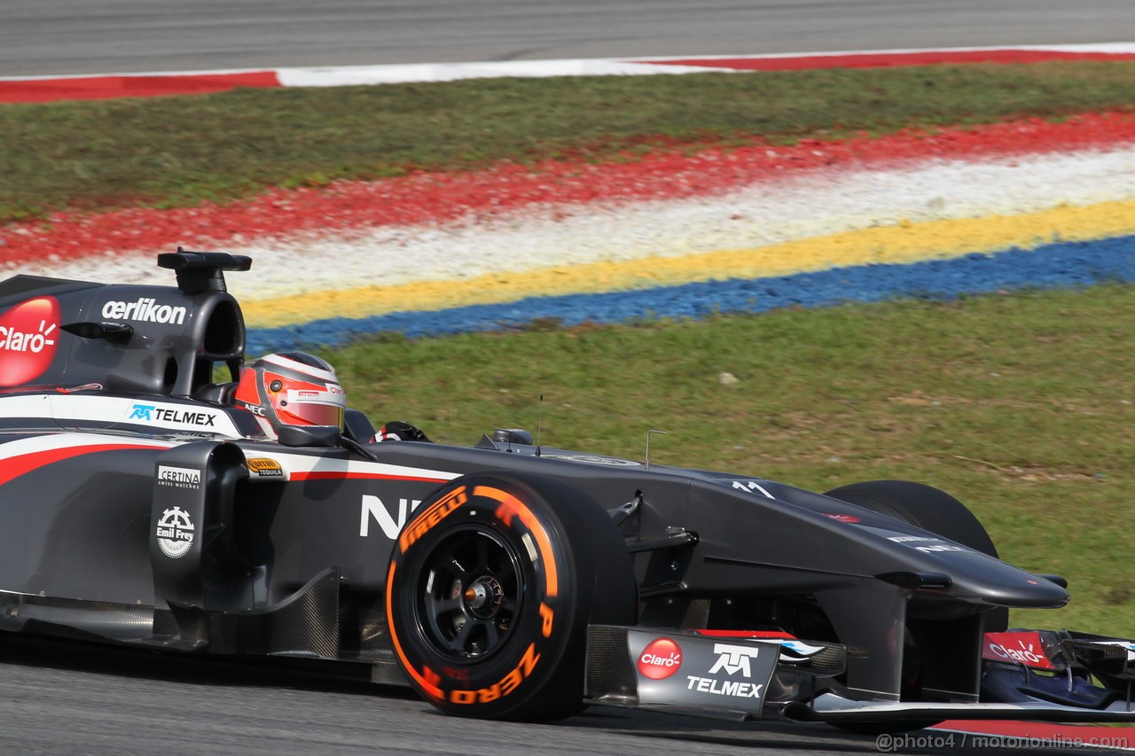 GP MALESIA, 22.03.2013- Prove Libere 1, Nico Hulkenberg (GER) Sauber F1 Team C32