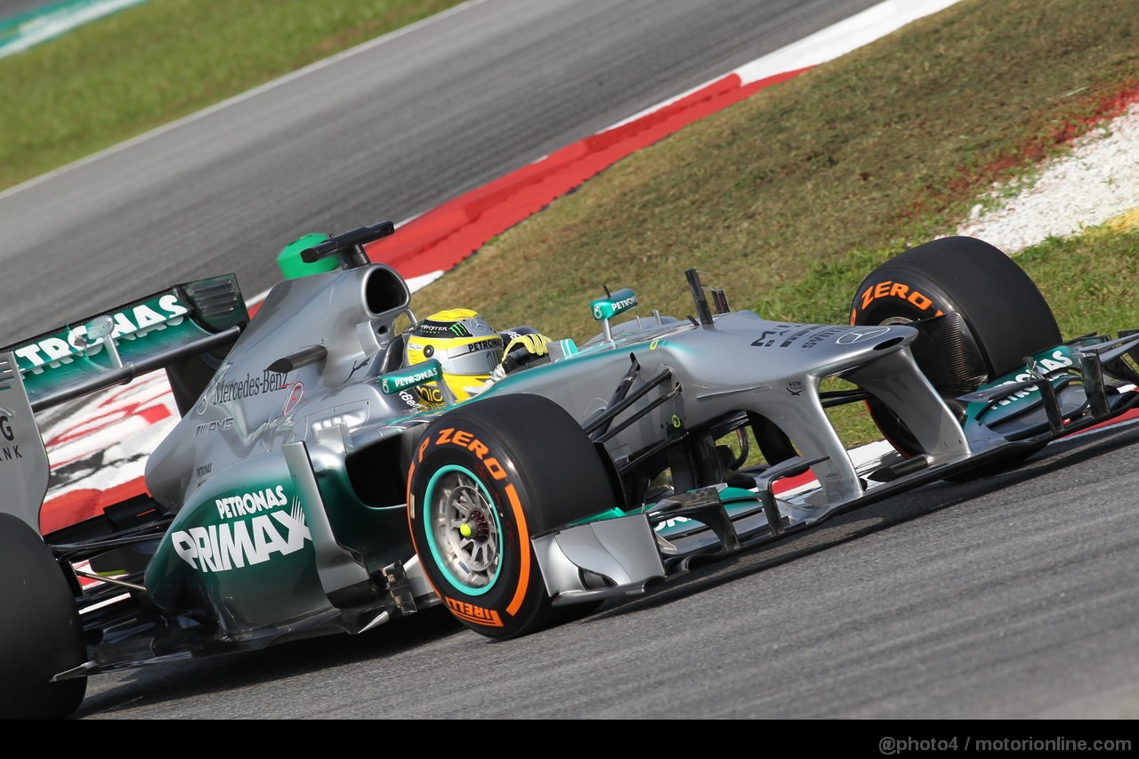 GP MALESIA, 22.03.2013- Prove Libere 1, Nico Rosberg (GER) Mercedes AMG F1 W04